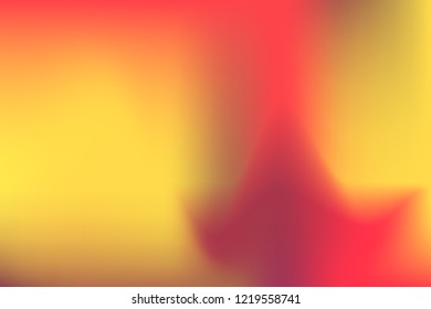 Coral, pink, violet, amber gradient mesh background. Abstract blurred smooth image. Smooth blend banner template. Iridescent holographic wallpaper, frame, banner. Funky gradient texture