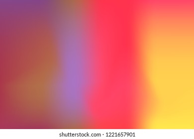 Coral, pink, violet, amber gradient mesh background. Abstract blurred smooth image. Smooth blend banner template. Iridescent holographic wallpaper, frame, banner. Funky gradient texture