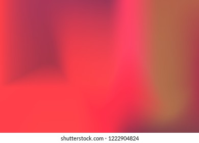 Coral, pink, violet, amber gradient mesh background. Abstract blurred smooth image. Smooth blend banner template. Iridescent holographic wallpaper, frame, banner. Funky gradient texture