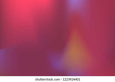 Coral, pink, violet, amber gradient mesh background. Abstract blurred smooth image. Smooth blend banner template. Iridescent holographic wallpaper, frame, banner. Funky gradient texture