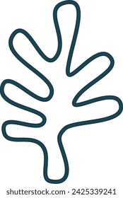 Coral Plant Doodle Vector Illustration