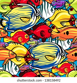 Coral reef fish background, Sea Life background,