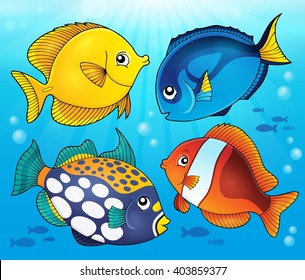 Coral reef fish theme image 5 - eps10 vector illustration.