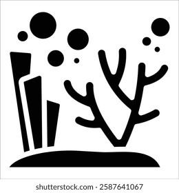 Coral Reef Icon Element For Design