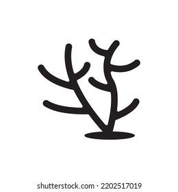 coral reef icon vector illustrstion symbol design