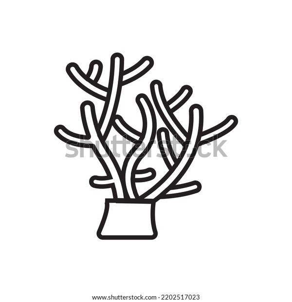 Coral Reef Icon Vector Illustrstion Symbol Stock Vector (Royalty Free ...