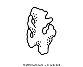Coral Reef Line Art Illustration