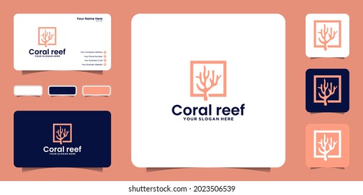 Coral Reef Logo Design Inspiration And Business Card Inspiration