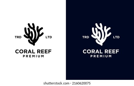 Coral Reef Logo Vector Graphic For Any Business