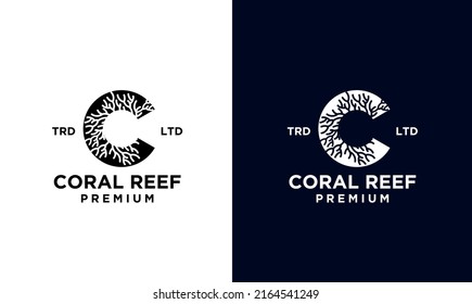 Coral Reef Logo Vector Graphic For Any Business