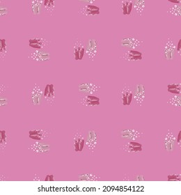 Coral reef seamless pattern with bubbles. Marine plants background. Vector illustration for children funny textile prints, fabric, banners, backdrops and wallpapers.