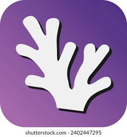 Icono De Fondo Del Gradiente De Glifo Del Vector Del Arrecife Coral Para Uso Personal Y Comercial.
