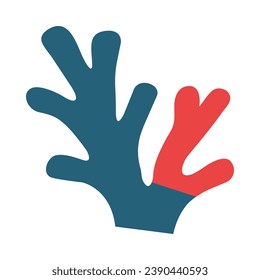 Coral Reef Vector GLYPH zwei Farbsymbole für die persönliche und kommerzielle Nutzung.
