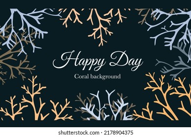 coral sea animals cartoon background