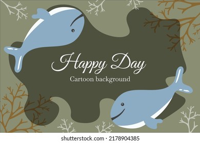 coral sea animals cartoon background