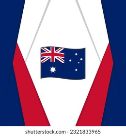 Coral Sea Islands Flag Abstract Background Design Template. Coral Sea Islands Independence Day Banner Social Media Post. Coral Sea Islands Background