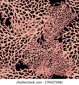 Coral Sea Vector Texture Pattern Seamless