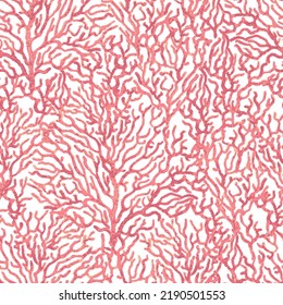 Coral seamless colorful solid pattern.