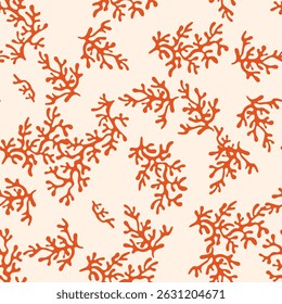 Coral seamless colorful solid pattern.
