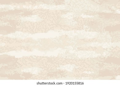 Coral Seamless pattern. Ocean world vintage style background.textile, wallpaper,  