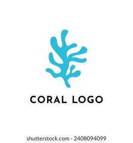 Coral seaweed logo design idea