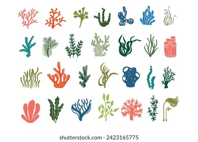 Coral, seaweed, coral, seaweed, sea life, ocean life, coral, hawaii, coral reef, ocean, cut file, ocean animals, clipart, corals, kelp, under the sea plants, sea life, ocean life, sea weed