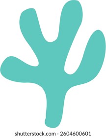 Coral Silhouette Colorful under the sea illustration