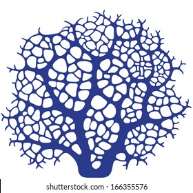 Coral silhouette. Vector illustration EPS10