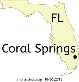 47 Coral spring florida map Images, Stock Photos & Vectors | Shutterstock