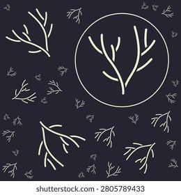 Coral trendy vector illustration in flat style ravishing background.eps