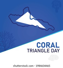 Coral Triangle Day. Abstract Background