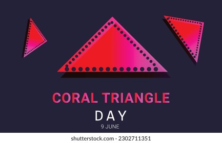 Coral Triangle Day. background, banner, card, poster, template. Vector illustration.