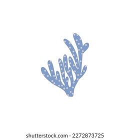 Coral. Underwater element. Vector illustration in scandinavian style. Sea ocean.