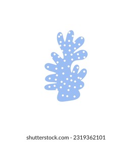 Coral. Underwater element. Vector illustration in scandinavian style. Sea ocean.