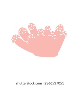 Coral. Underwater element. Vector illustration in scandinavian style. Sea ocean.