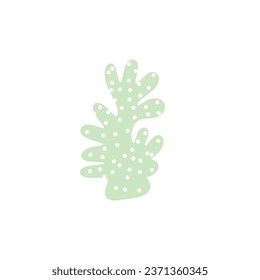 Coral. Underwater element. Vector illustration in scandinavian style. Sea ocean.