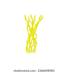 Coral. Underwater plant. Vector illustration in scandinavian style. Seaweed.