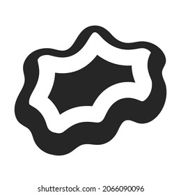 Coral vector black icon. Vector illustration reef of sea on white background. Isolated black illustration icon of coral reef .