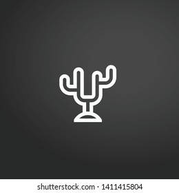 Coral vector icon. Coral concept stroke symbol design. Thin graphic elements vector illustration, outline pattern for your web site design, logo, UI. EPS 10.