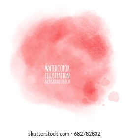 coral watercolor vector background