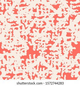 Coral and White tie dye seamless pattern.  Shibori seamless print. Watercolor hand drawn batik.  Handmade watercolour shirt tie dye pattern. Japan traditional tile. Crimson and Beige shibori.