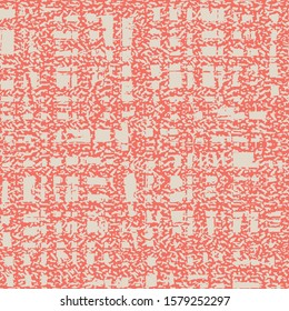 Coral and White tie dye seamless pattern.  Shibori seamless print. Watercolor hand drawn batik.  Handmade watercolour shirt tie dye pattern. Japan traditional tile. Salmon and White shibori.