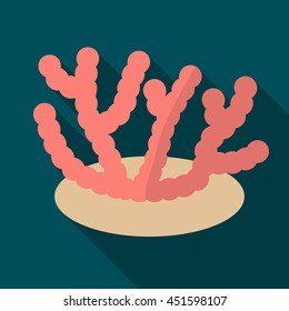 Corals flat icon illustration isolated vector sign symbol