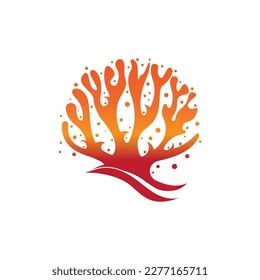 Corals icon logo design and symbol illustration vector