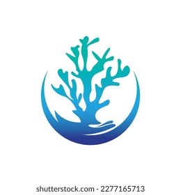 Corals icon logo design and symbol illustration vector