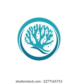 Corals icon logo design and symbol illustration vector