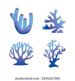 Corals icon logo design and symbol illustration vector