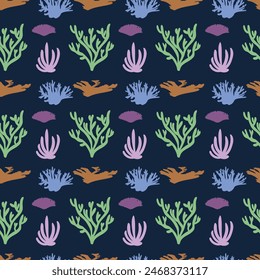 Corals Seamless Vector Pattern Design