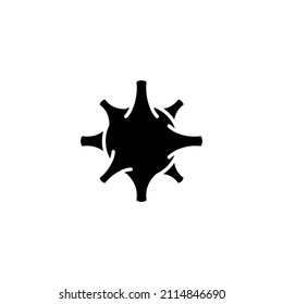  Corana virus icon vector illustration logo template for many purpose. Isolated on white background.