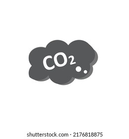 corbon dioxide CO2 icon vector illustration.